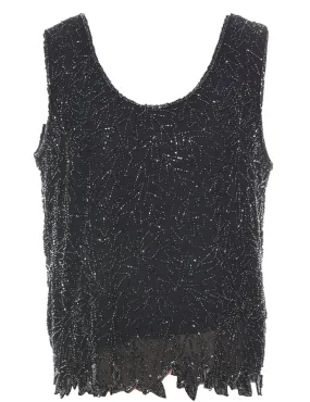 Beaded Evening Top - L