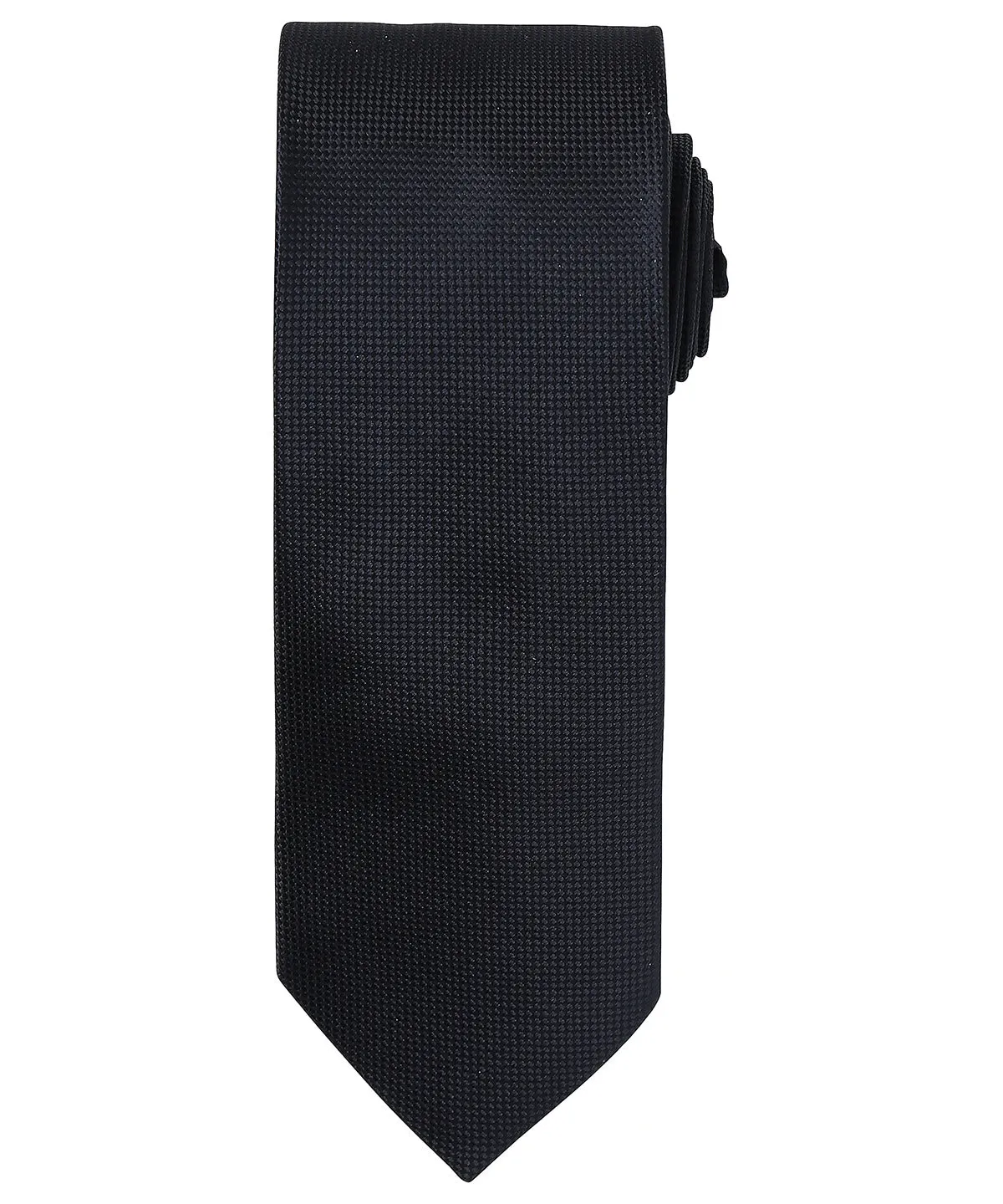 Black - Micro waffle tie