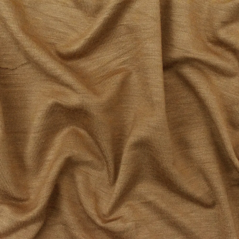 Brown Solid Stretch Spandex Rayon Modal Jersey Knit Fabric