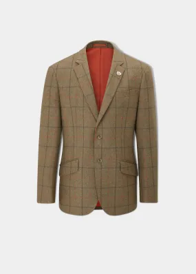 Combrook Men's Tweed Sports Blazer In Thyme - Regular Fit