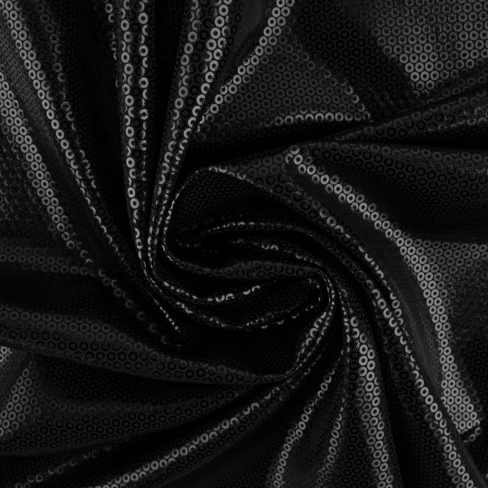 Evening fabric - DAZZLING - Black