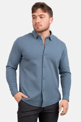 Flex Button Down Shirt Steel Blue