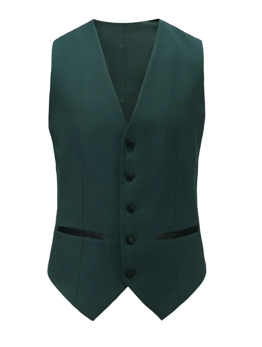 Hunter Green Tuxedo Slim-Fit Satin Peak Lapel TX-500