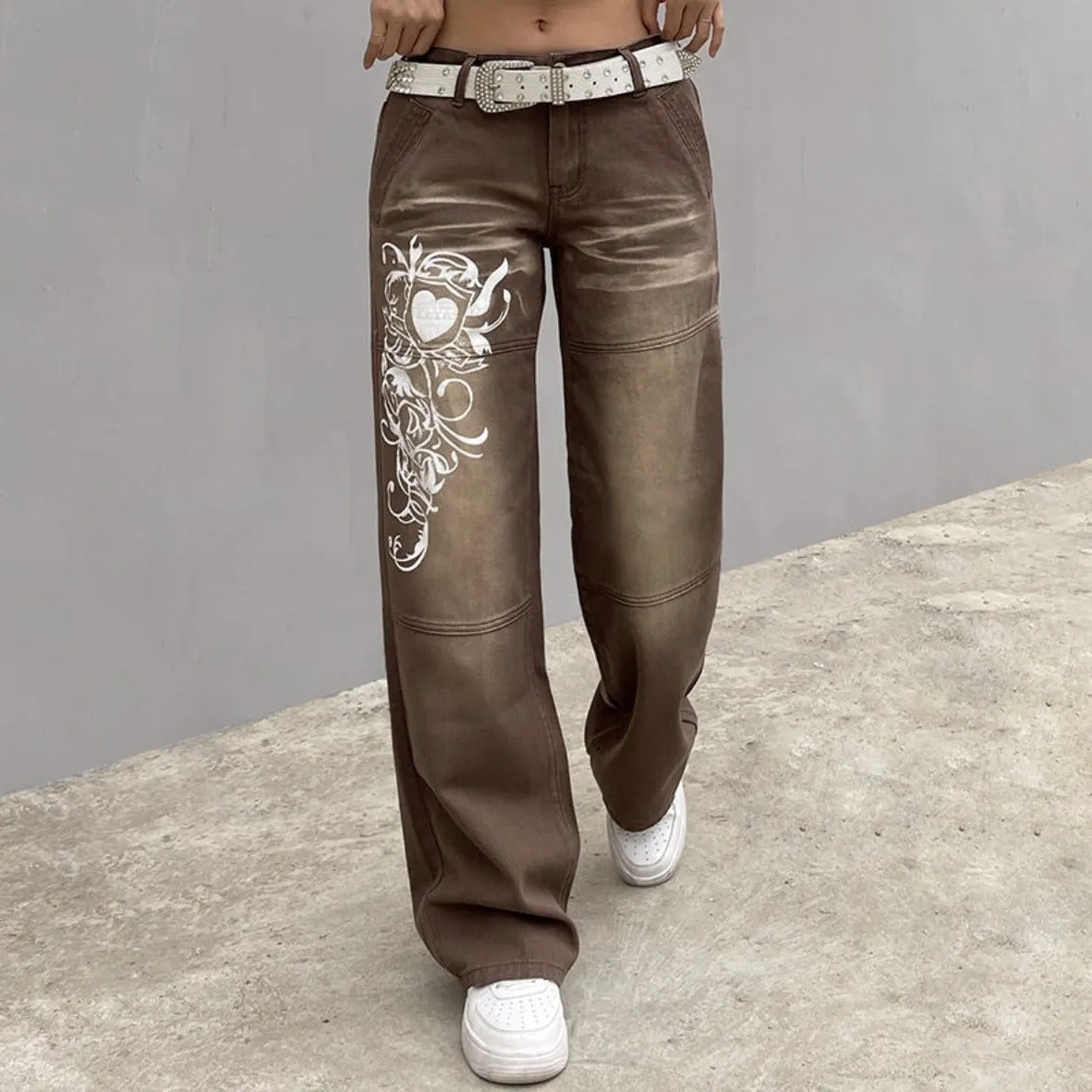 Indie Y2K Style Low Waisted Cargo Pants