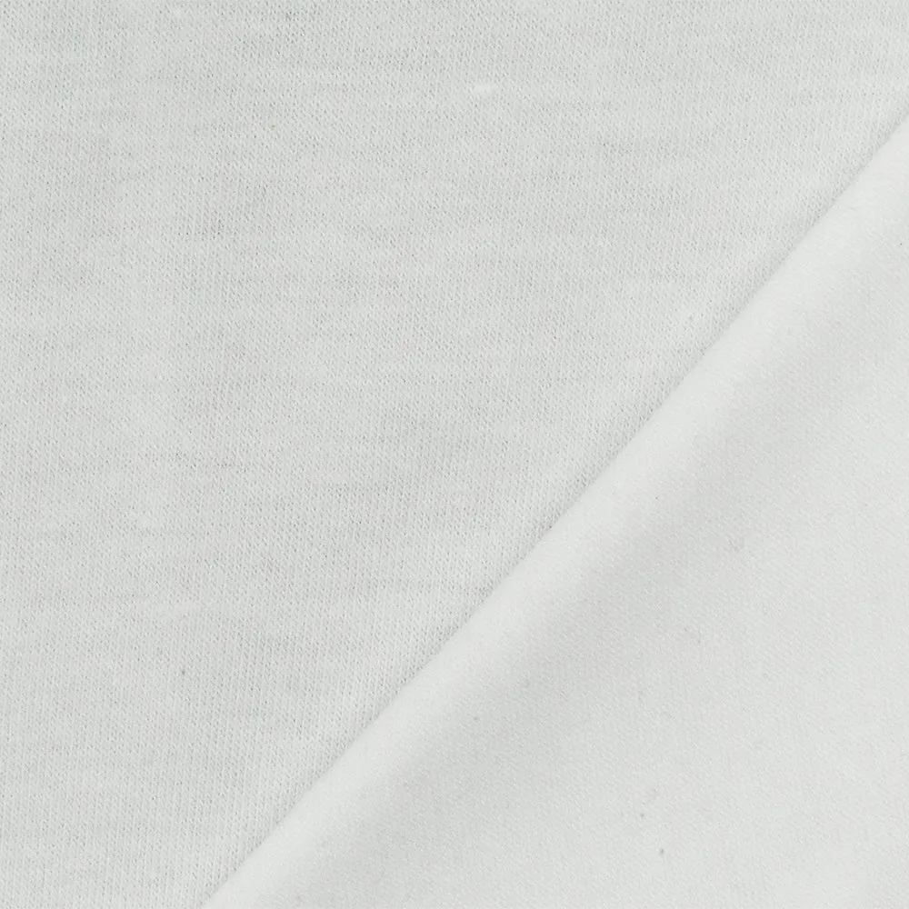 Just White Solid Stretch Rayon Jersey Knit Fabric