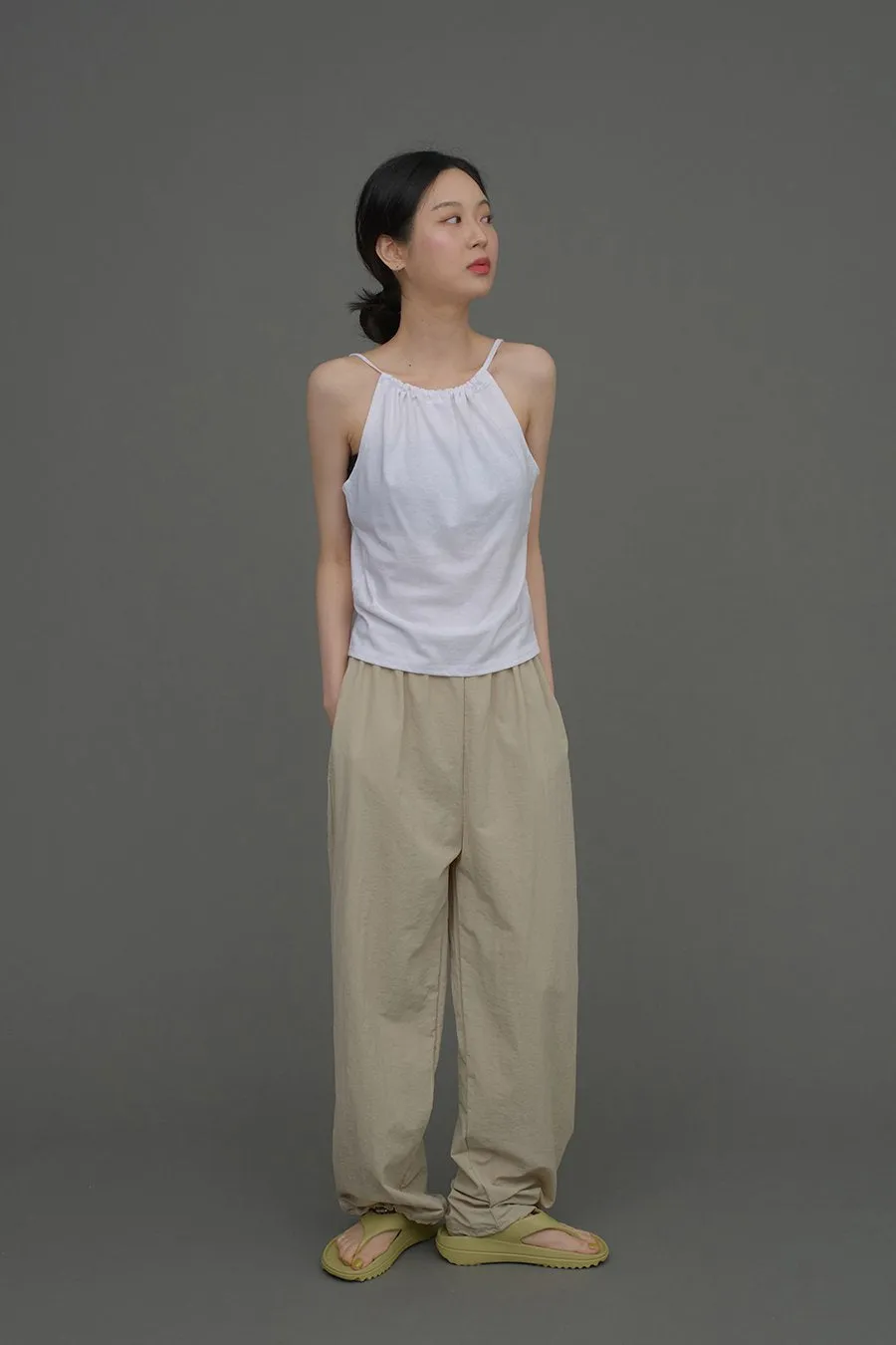 Loose Fit Banded Pants CA04