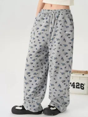 Loose Fit Floral Streetwear Pants