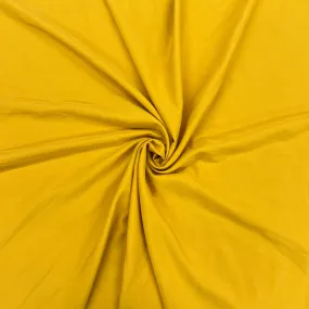 Mustard Yellow Solid Banana Crepe Fabric