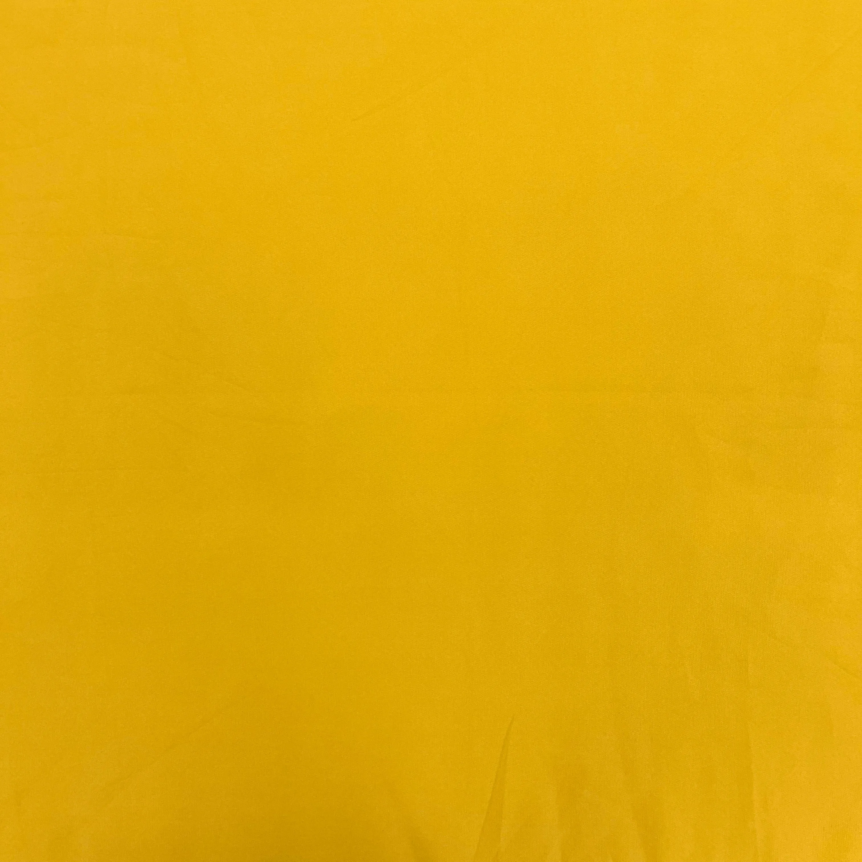 Mustard Yellow Solid Banana Crepe Fabric