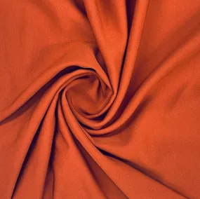 Orange Solid Banana Crepe Fabric