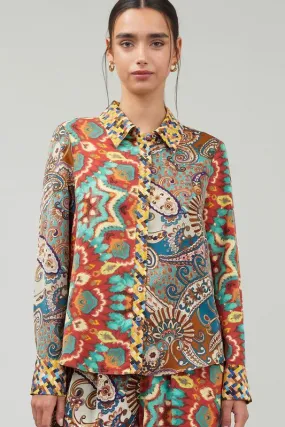 Paisley Printed Button Down Shirts