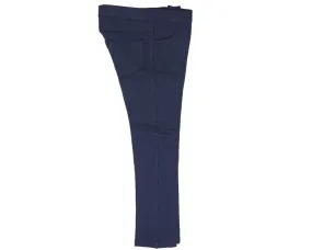 pants knit slim fit - navy