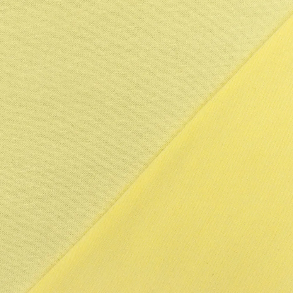 Pastel Yellow Solid Stretch Lycra Bamboo Jersey Knit Fabric