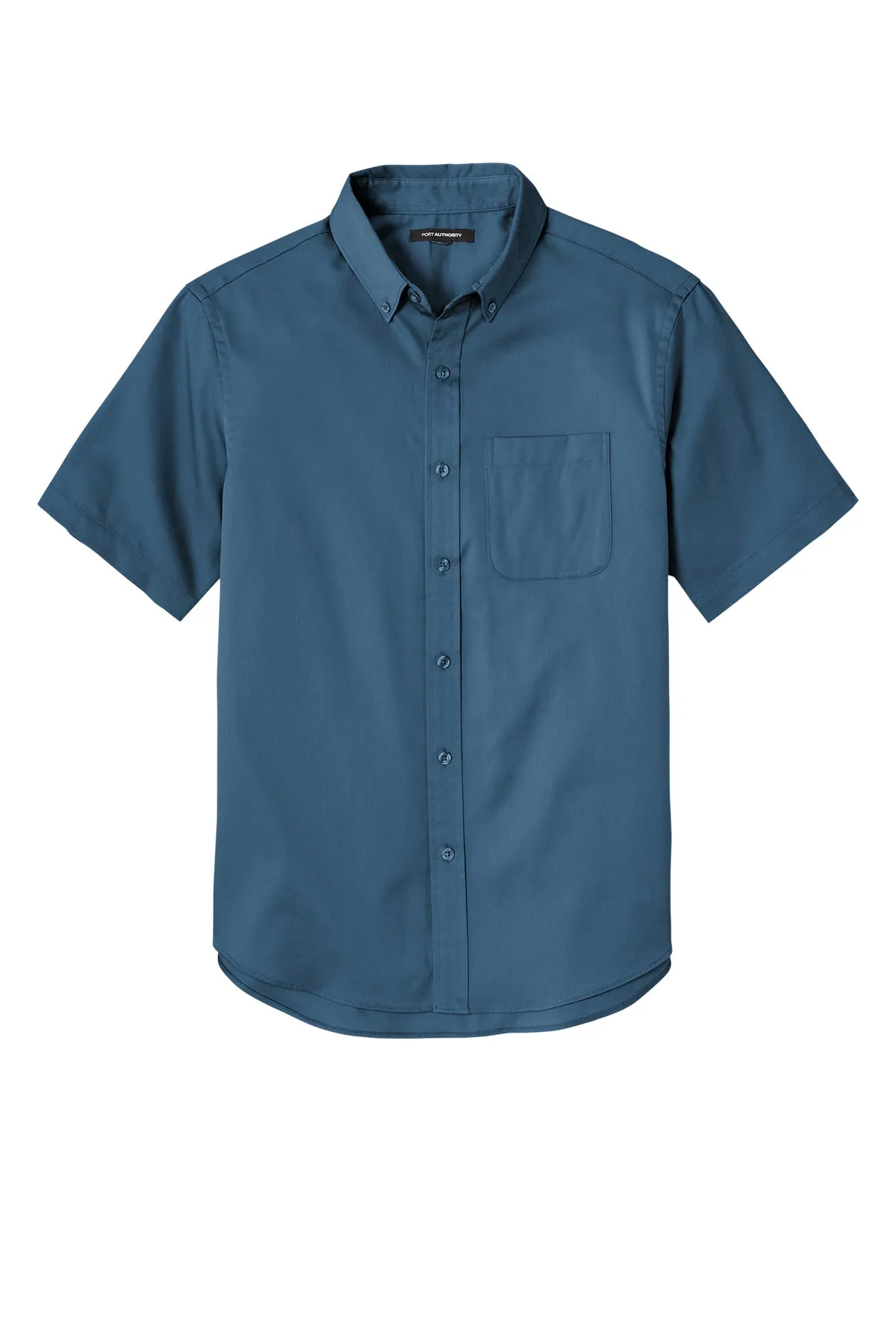 Port Authority® Short Sleeve SuperPro React™ Twill Shirt - Regatta Blue