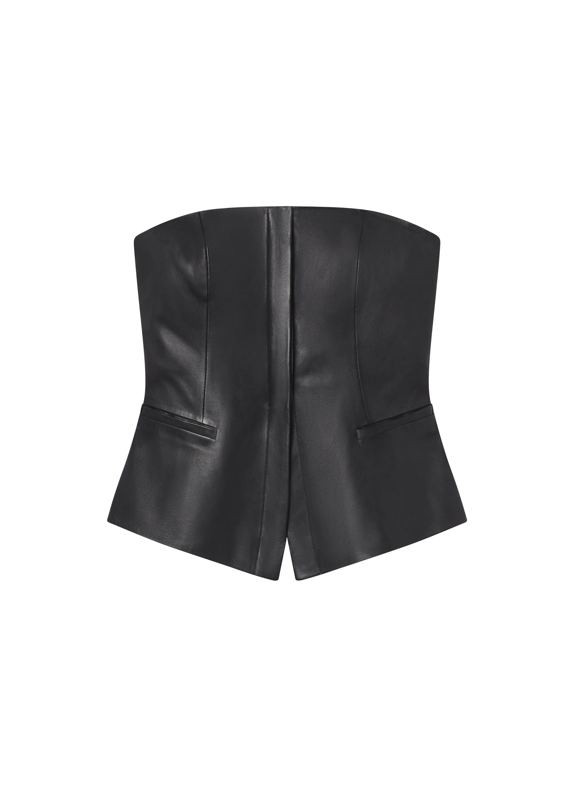 Renee Strapless Leather Top