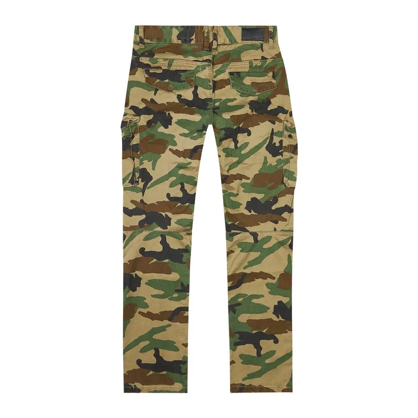 Slim Utility Twill Pants - Wood Camo