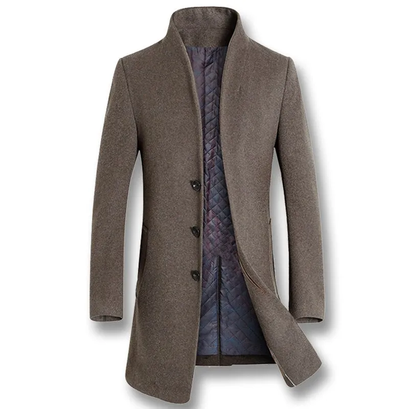 West Louis™ Winter Woolen Long Peacoat